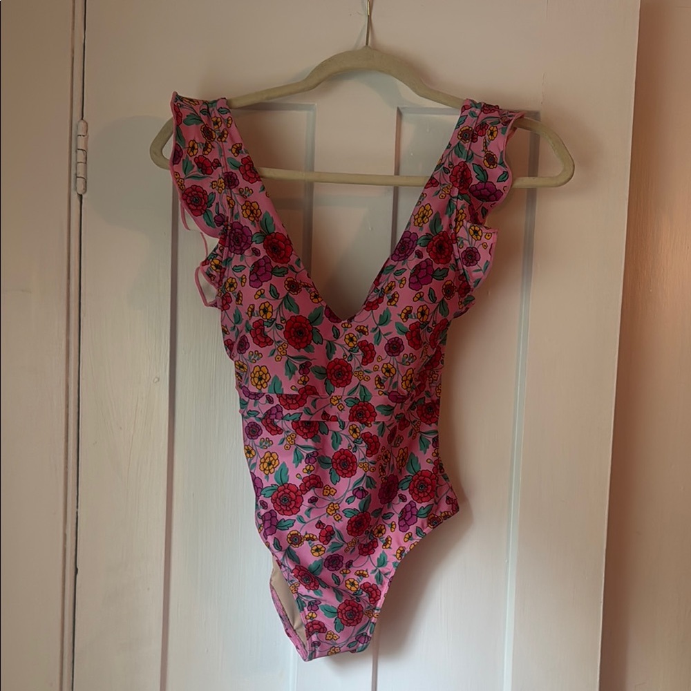 NEW Summersalt Pink Floral One Piece Swimsuit